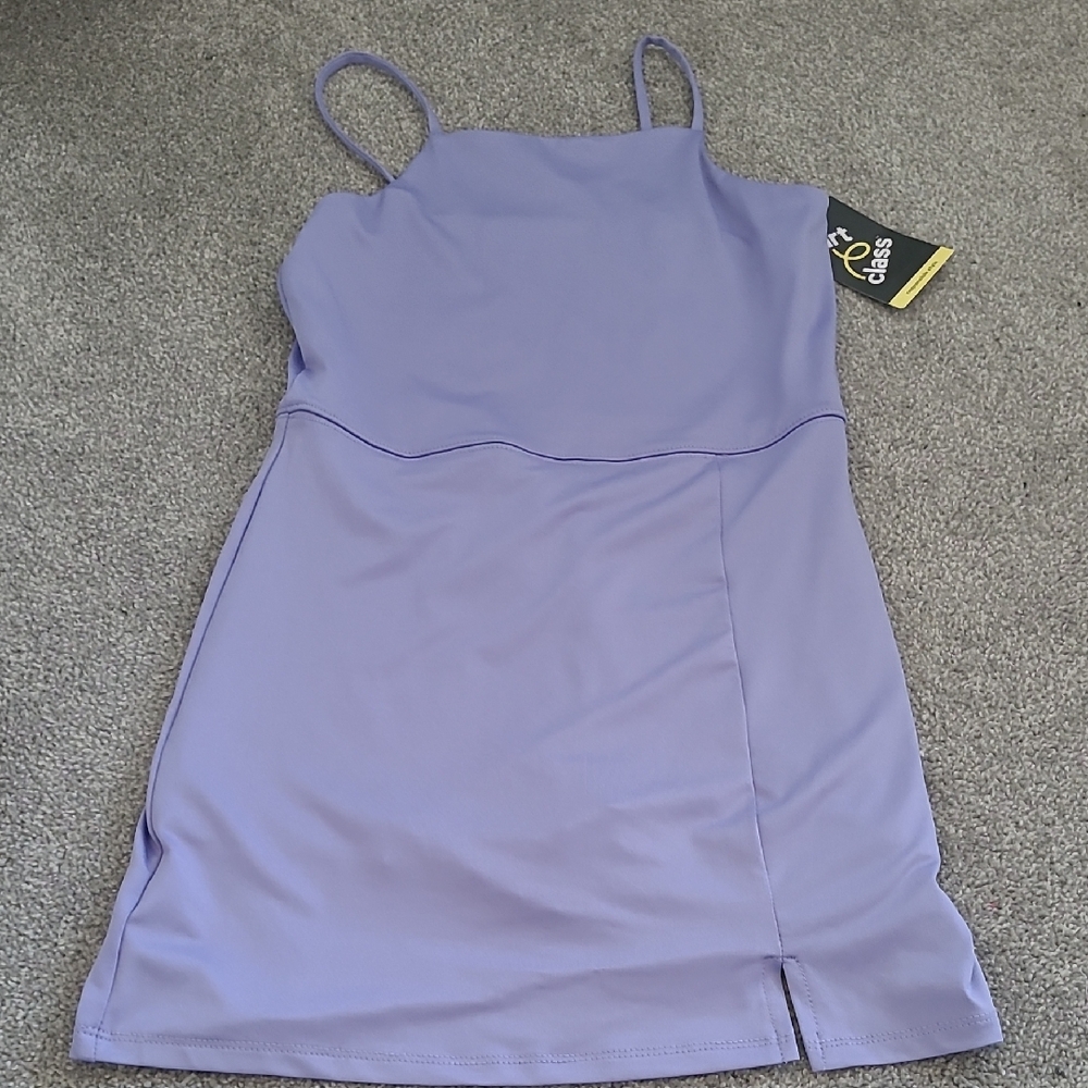 Purple Spaghetti Strap Dress